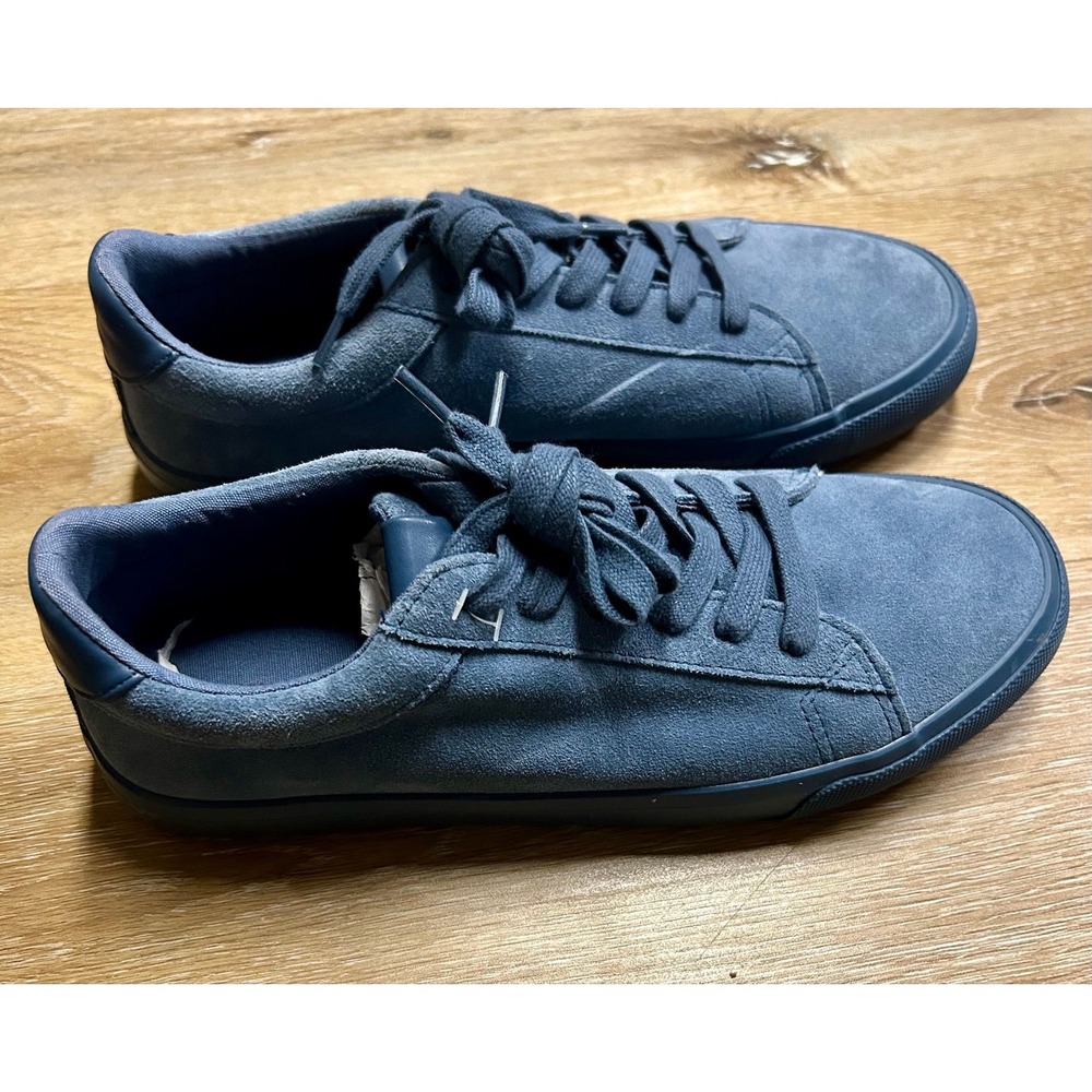 NWOT Express Men's Blue Suede Sneakers, Sz 8